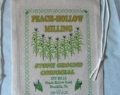 Novelty Bag/Sack, Peach-Hollow Milling,  Stone Ground Cornmeal, Franklin, TN