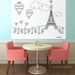 Paris Ooh La La Party Printable Decoration or Coloring Sheet Backdrop Printable Wall Decor  3 x 4 feet - Editable Text Printable PDF 1060