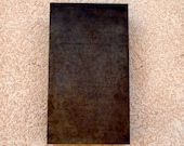 Patinaed Steel Rectangular Light Sconce for indoors or Outdoors