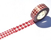 SALE MT Washi Masking Tape -  Red Check Chodori