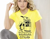 there's always money in the BANANA STAND tee shirt tshirt new cera Yellow funny womens ladies fruit indie teeshirt fan film tv comedy show