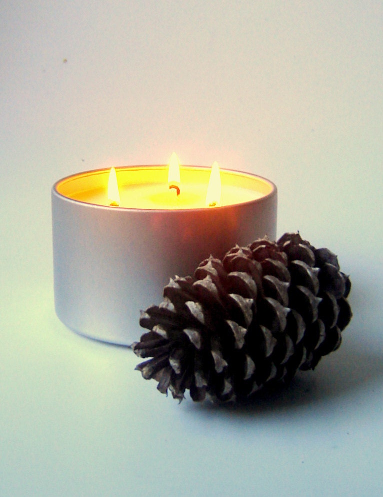 YOU CHOOSE / Hand Poured Candle / Soy Candle Tin / 16 oz large candle / Home Decor