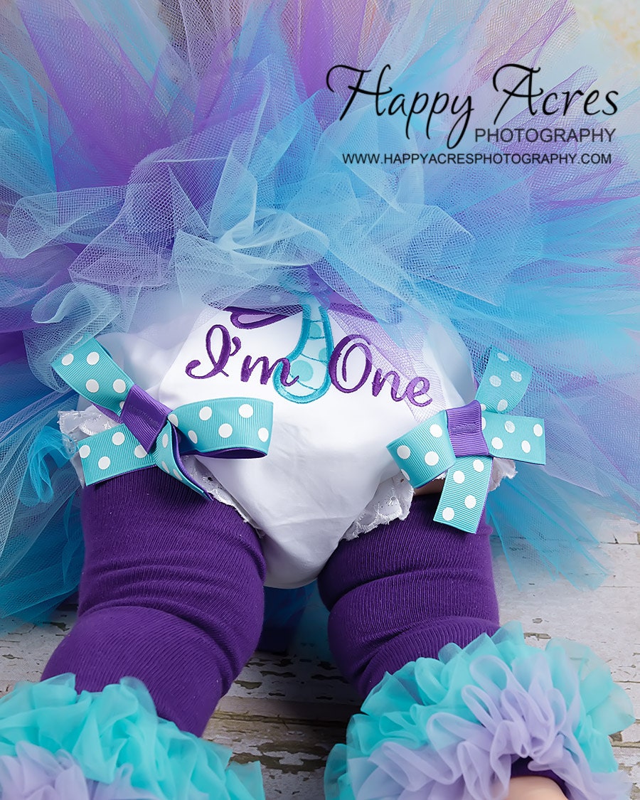 First Birthday Girl Outfit, Dragonfly, Purple, Turquoise, Lilac, Bodysuit, Bloomers, Legwarmers
