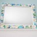 Beach Decor Seashell Sea Glass Mirror  - Custom Shell Mirror w Starfish &  Beach Glass, Any Colors