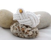 custom order , Knot and Swarovski Rope Bracelet - Nautical