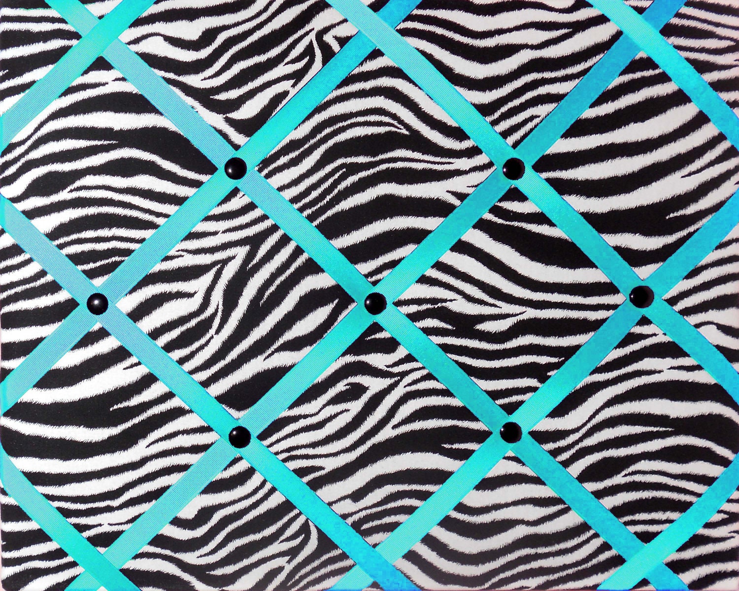 teal zebra print