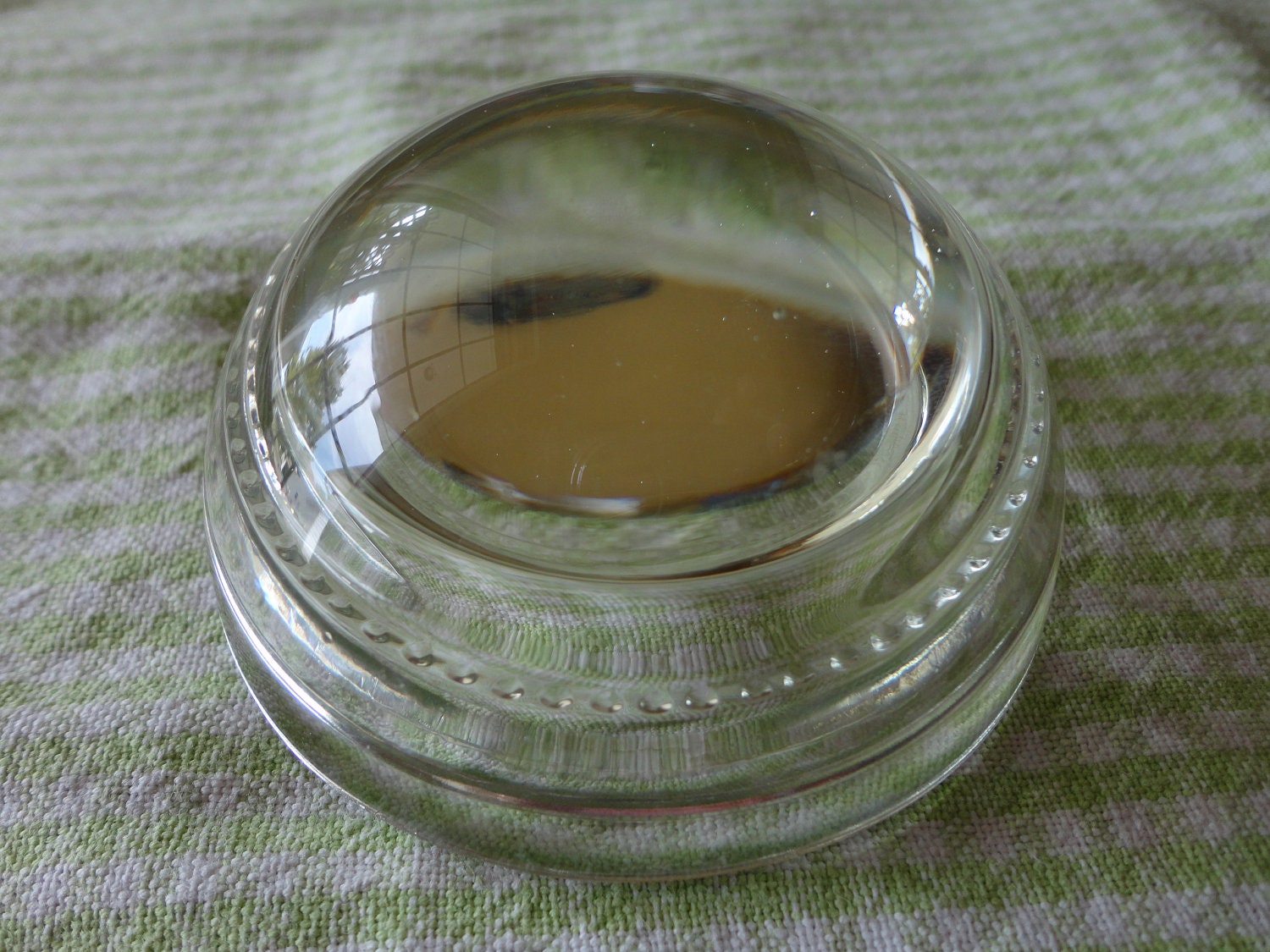Clear Glass Magnifying Paper Weight