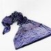 Vintage scarf / purple texture sheer shawl
