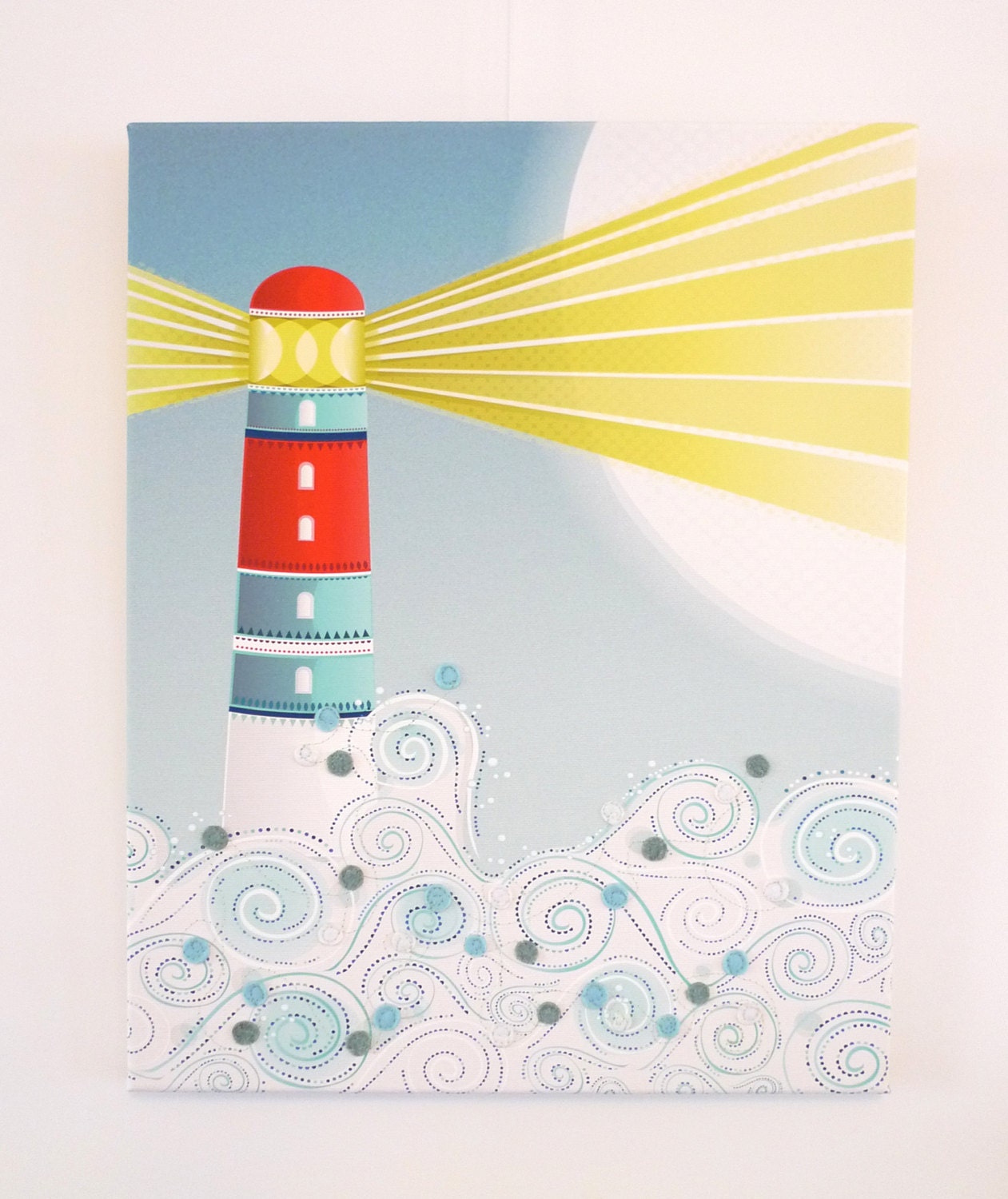 Show me the way - Lighthouse Textiles Canvas Print