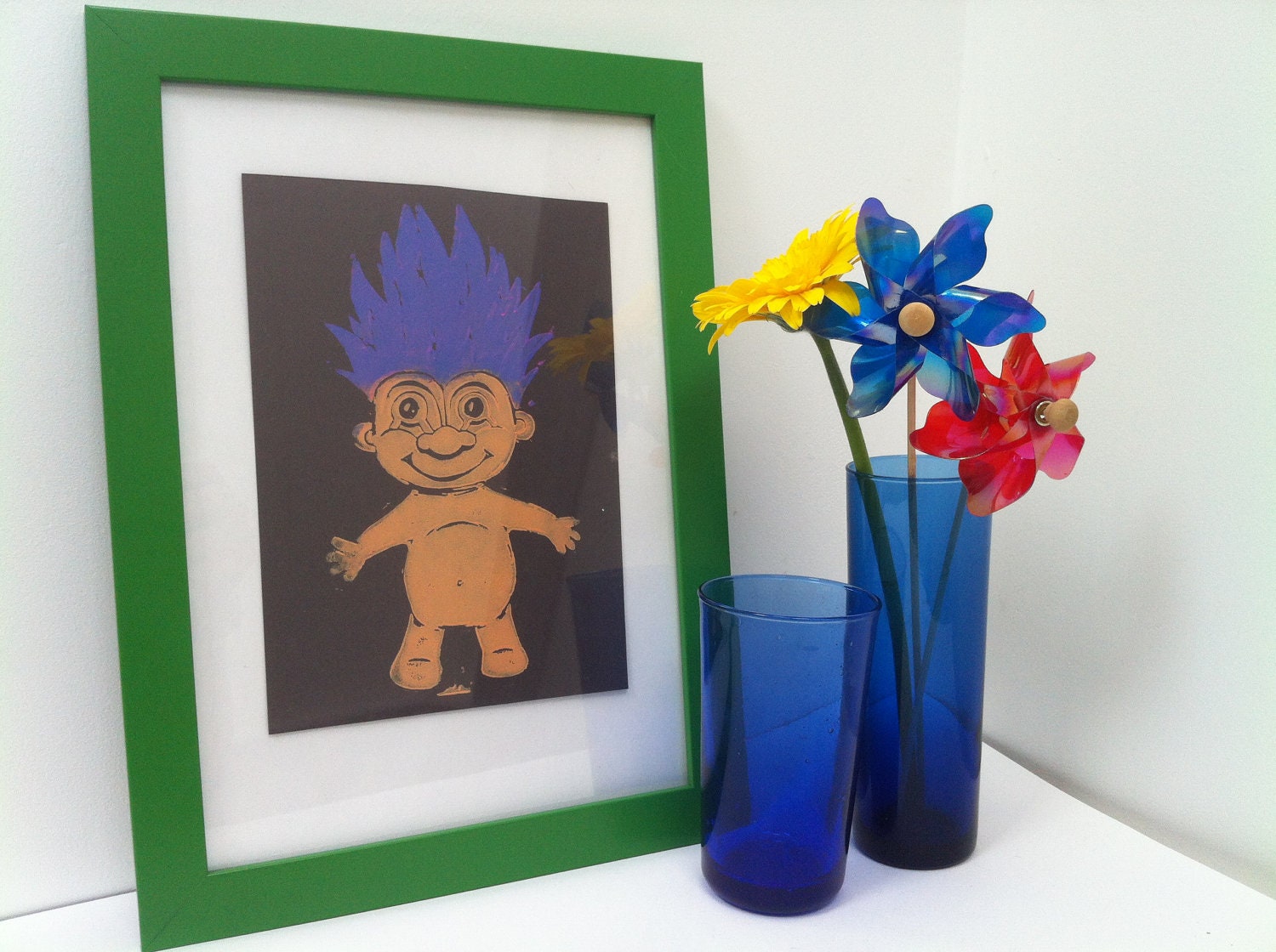 Troll Lino Print