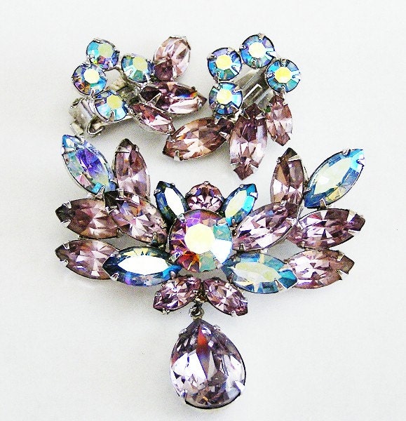 Weiss Lt Amethyst AB Demi Parure