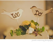 Rustic Wedding Cake Topper Love Birds We Do Vintage Chic Decor (item E10634)