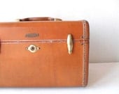 Vintage Train Case Luggage Samsonite Brown