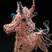 Pink Unicorn Wire Art Sculpture