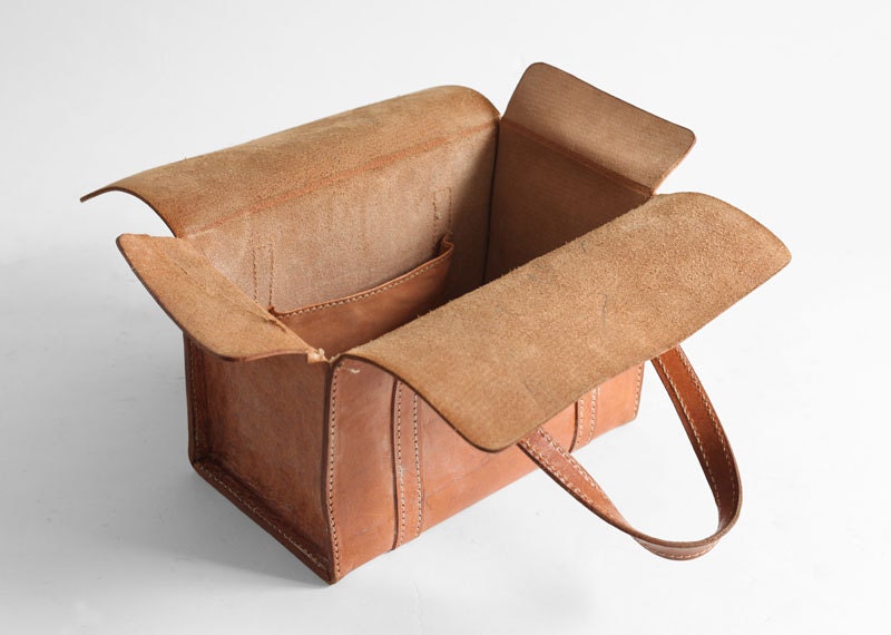 Vintage Leather Case - Mid Century, Camera, Storage
