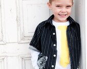 Tie-d Up Applique Shirt...You pick the color/fabric