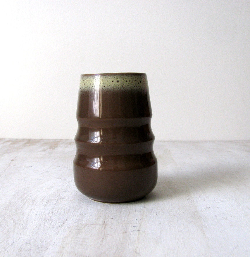 Tamac Pottery Frosty Fudge Tumbler Perry Okla