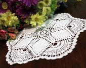 Six-point crochet star doily