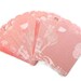 Set of 17 Gift Tags Light Pink Floral