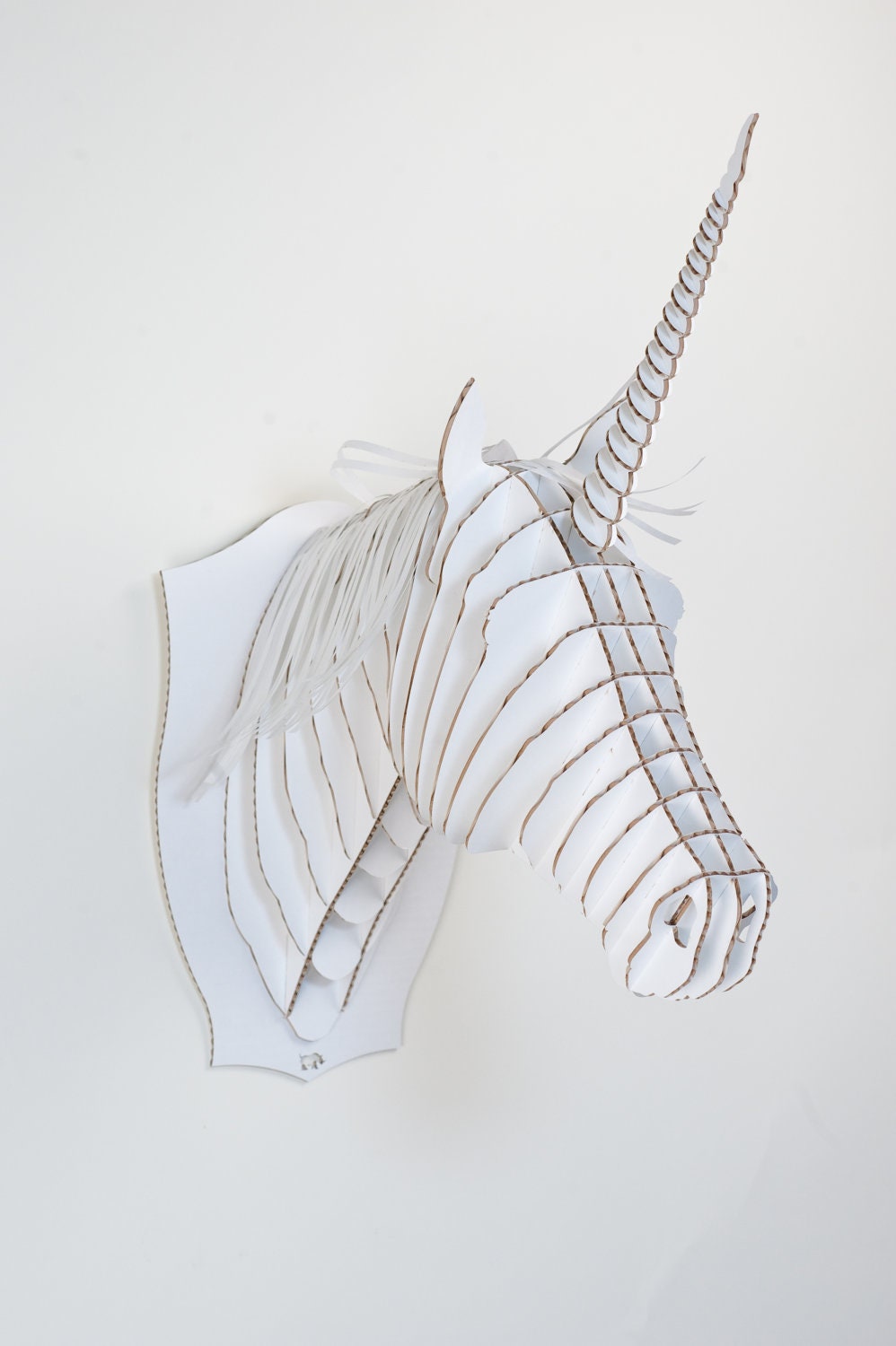 Merlin Jr.- Medium Unicorn Trophy- White or Brown