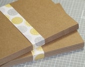 Kraft Cards ... 25 Pieces . 5" x 7" . Chipboard . Lightweight . Brown . Smooth . Photo Backing . Scrapbooking . Rustic . Recycled Cardstock
