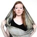 SALE Moon Circle Scarf, Infinity Scarf, Soft Organic Cotton