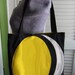 Upcycled Tote Bag made from Vintage Napkins with a Moon Design