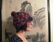 Holiday gift,Unisex hat ,wool beanie,men hat, women hat, perfect present,pom pom hat