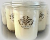 Soy Candle - Vanilla Frost VEGAN 8 oz  Cool Creamy Frosty Scent