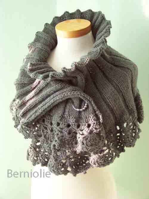 INSTANT DOWNLOAD, STELLA, Knit/crochet capelet pattern pdf