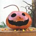 Halloween Gourd Jack- O-Lantern Natural Carved Spooky Fall Decoration Centerpiece Candy Bowl
