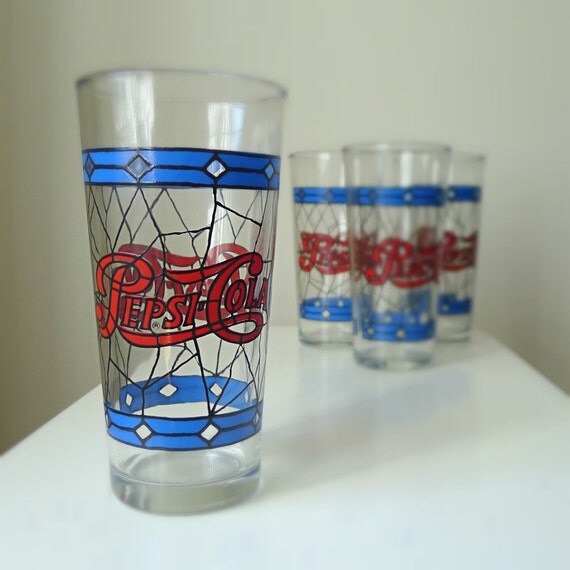 old pepsi cola glasses