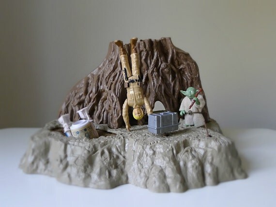 Vintage Star Wars Toy 1981 Dagobah Playset with by halfpintsalvage