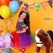 Clown Costume 4t custom boutique Halloween costume purple rainbow tutu clown dress