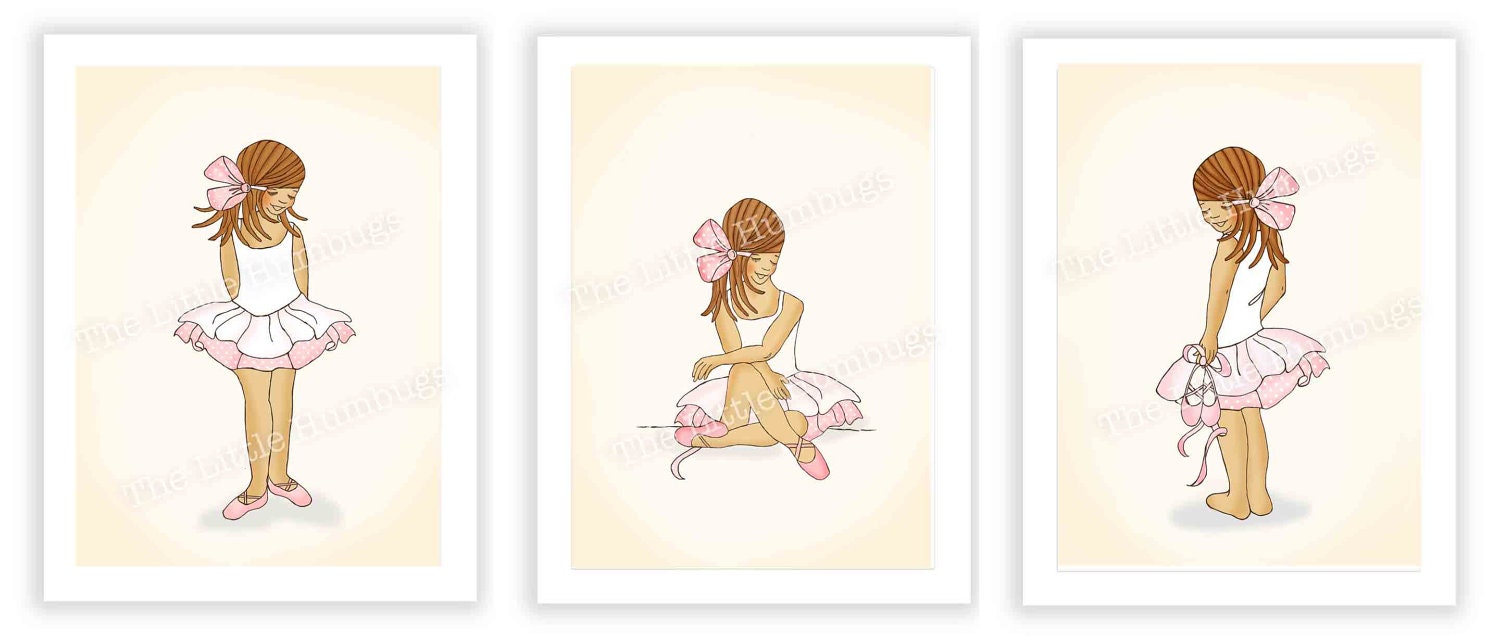 Beautiful Ballerina (Set of Three Prints)