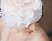 Couture Pink  Fascinator with Birdcage