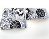 Reusable Sandwich Bag Set -- Black & White Sandwich Bag and Snack bag