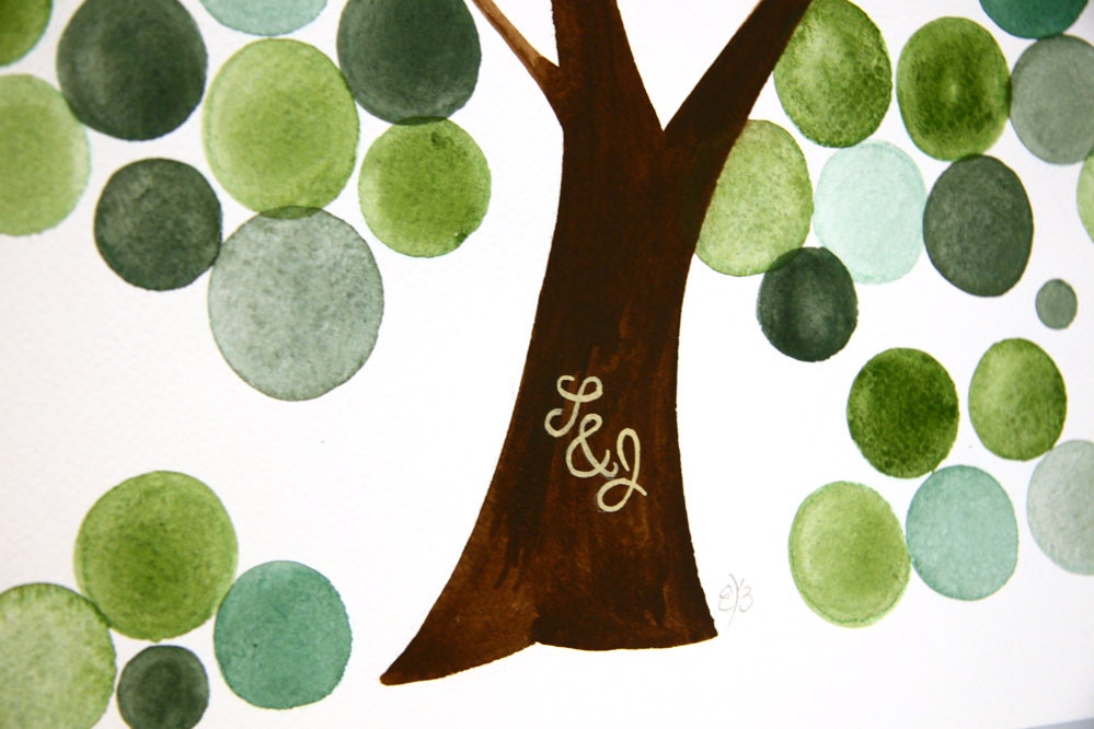 Personalized Wedding Guest Book Tree Alternative - Large Custom Wedding guestbook, Event Tree Guest book, love birds rustic tree of life