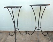Vintage Industrial Stand Rustic Black Plant Stand Iron 2 available