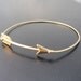 Arrow Bangle Bracelet, Gold Bangle Bracelet, Gold Arrow Bracelet, Arrow Jewelry, The Hunger Games Jewelry, The Hunger Games Bracelet