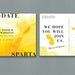 State Yellow Watercolor Save The Date Postcard OR DIY PDF Printable