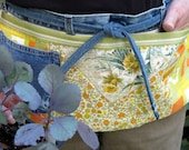 Super sturdy, Quilted Garden Apron in Daffodil Yellow and Orange