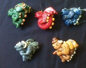 Large Dragon Pendant - Hand Sculpted