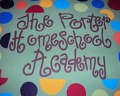 Hand Painted 18x24" Homeschool/Teacher Canvas