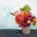 SALE 20% Off - Floral Still Life Art - Summer Bouquet - 11x14 Giclee Print - Flower arrangement still life - Contemporary Modern Art