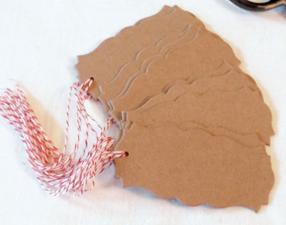 Baroque Gift Tags - One dozen tags