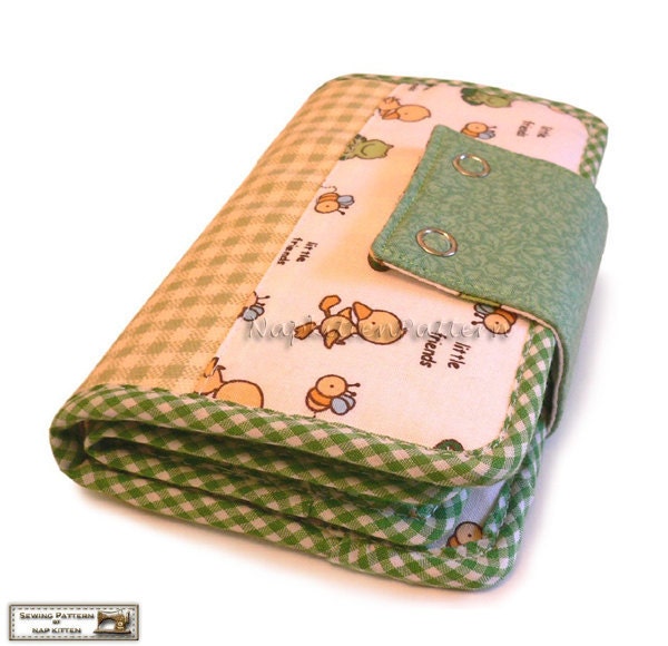 Wallets sewing pattern with 27 pockets  -- PDF