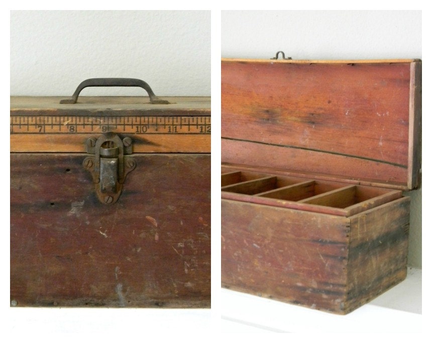 vintage handmade tool box - noodleandlouvintage