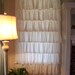 pair of romantic ruffled curtains each panel 43x84