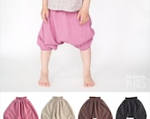 Crinkle Cotton Harem Pants